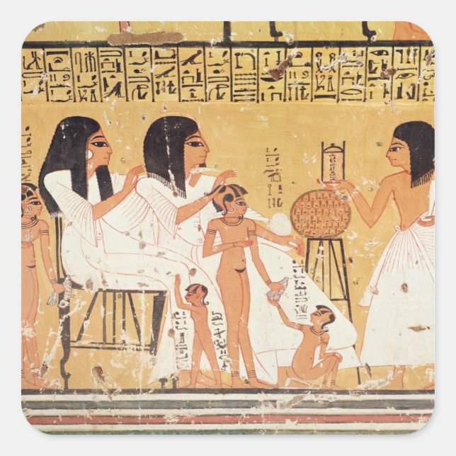 Sticker Carré Les morts, leur famille et leurs serviteurs (Devant)