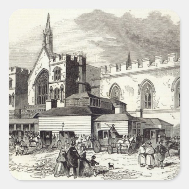 Sticker Carré Les nouvelles salles de comité, Chambre des commun (Devant)