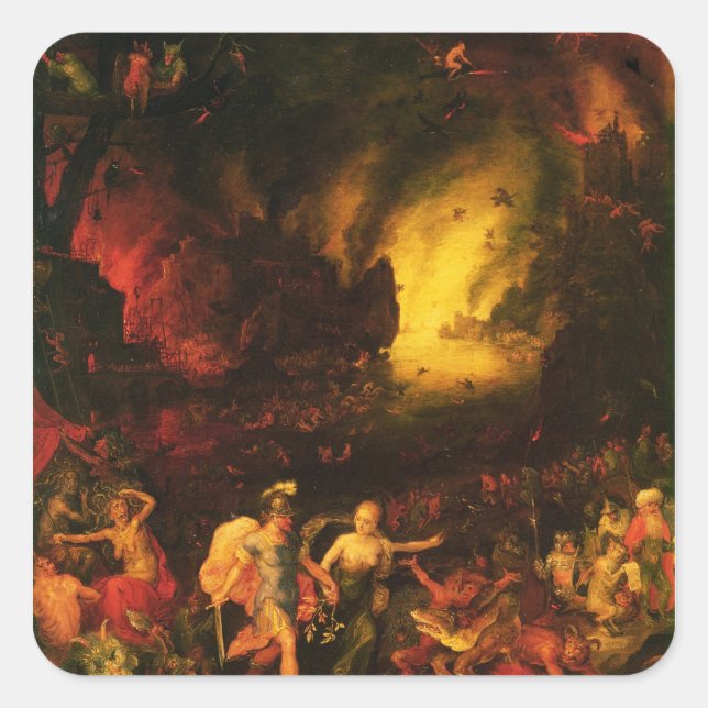 Sticker Carré Les océans à Hadès (Devant)