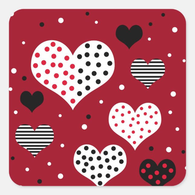 Sticker Carré Les paris de la Saint Valentin (Devant)