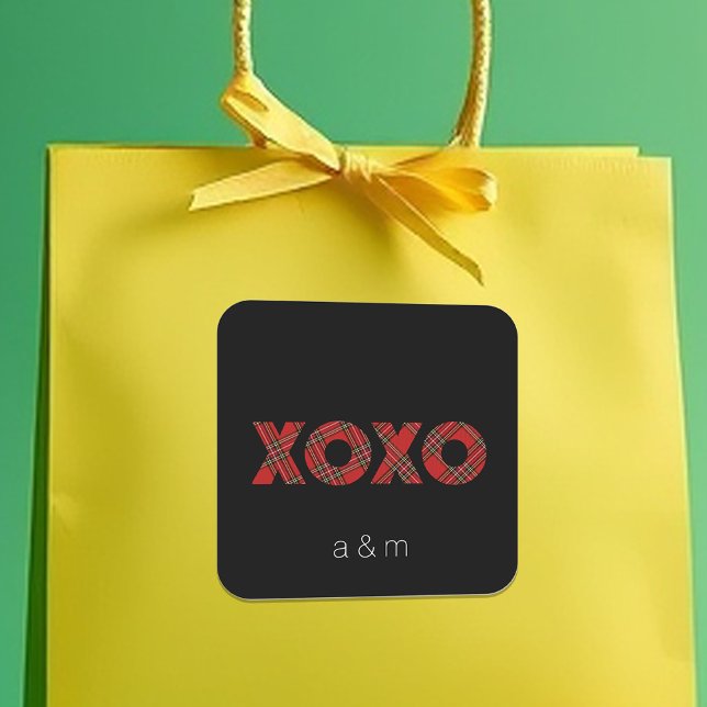 Sticker Carré Les Patters de Red Tartan (Créateur téléchargé)