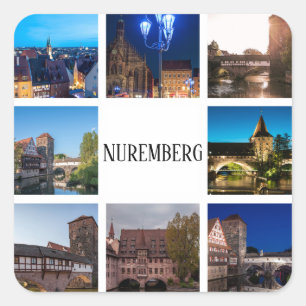 Sticker Carré Les paysages de Nuremberg