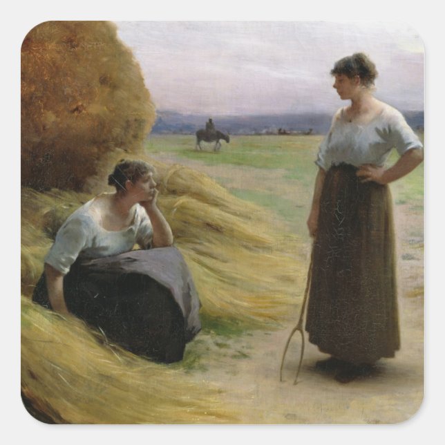 Sticker Carré Les pêcheurs (Devant)