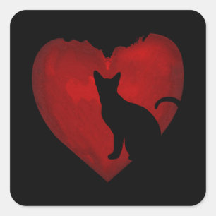Sticker Carré Les Poisons de Cat Lovers