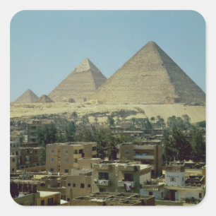 Sticker Carré Les pyramides de Gizeh, c.2589-30 AVANT JÉSUS