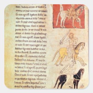 Sticker Carré Les quatre cavaliers de l'Apocalypse