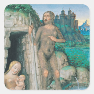 Sticker Carré Les quatre conditions de la société : l'État sauva