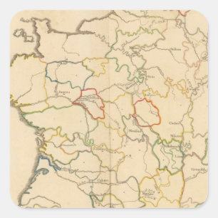 Sticker Carré Les rivières France