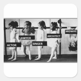 Sticker Carré les sages-femmes sont différentes