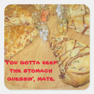 Sticker Carré Les scones sont délicieuses