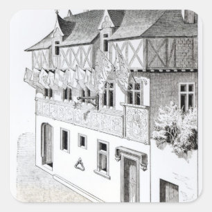 Sticker Carré Les seigneurs et les barons "font des fenêtres des