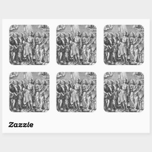 Sticker Carré Les Sept Archanges (M 034; Gravure)
