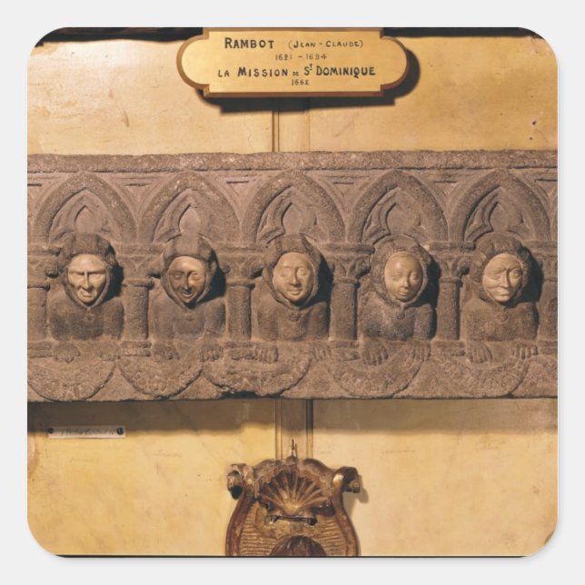 Sticker Carré Les Sept Péchés Mortels (Devant)