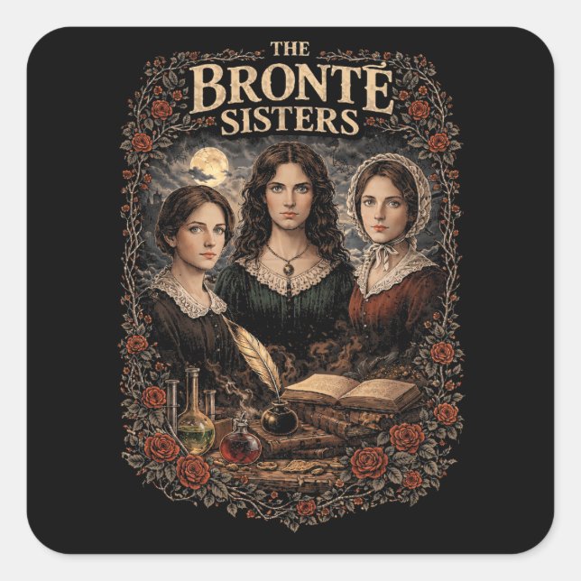 Sticker Carré Les Sœurs Brontë (Devant)