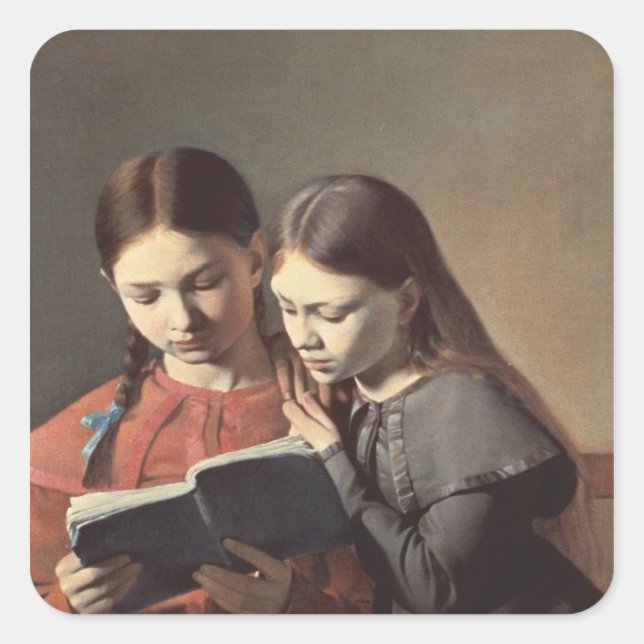 Sticker Carré Les Soeurs de l'Artiste Signe et Henriette (Devant)