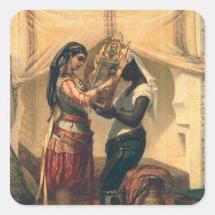 Sticker Carré Les toilettes de l'Odalisque