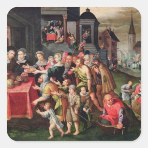 Sticker Carré Les travaux de la pitié