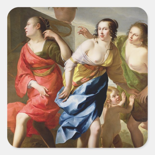 Sticker Carré Les Trois Grâces (Devant)