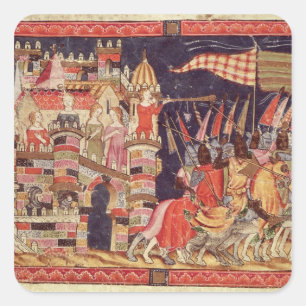 Sticker Carré Les Trojans partent pour la bataille