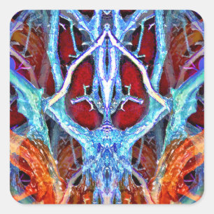 STICKER CARRÉ L'ESPRIT DANS L'ARBRE