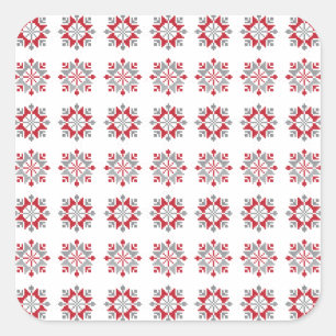 Sticker Carré Letton motif géométrique du soleil du matin VII