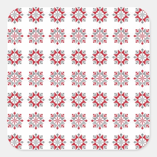 Sticker Carré Letton motif géométrique du soleil du matin VII (Devant)