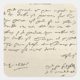 Sticker Carré Lettre de monsieur Francis Drake