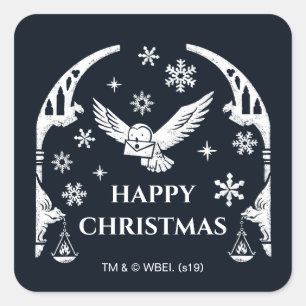 Sticker Carré LETTRE DE VACANCES HARRY POTTER™ Hedwig