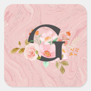 Sticker Carré Lettre G