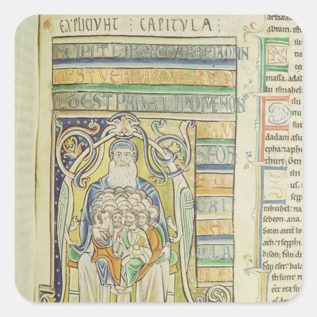 Sticker Carré Lettre historique 'A' décrivant les générations (Devant)