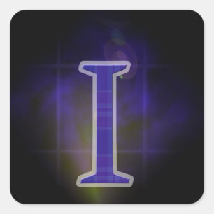 Sticker Carré Lettre I