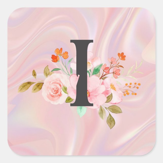 Sticker Carré Lettre I (Devant)