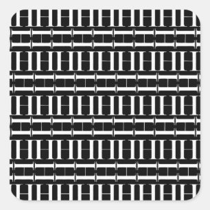 Sticker Carré Lettre initiale H monogramme