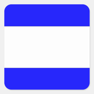 Sticker Carré Lettre internationale du pavillon maritime nautiqu