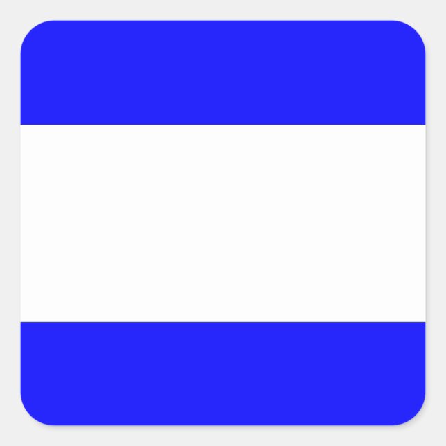 Sticker Carré Lettre internationale du pavillon maritime nautiqu (Devant)