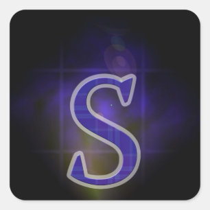 Sticker Carré Lettre S