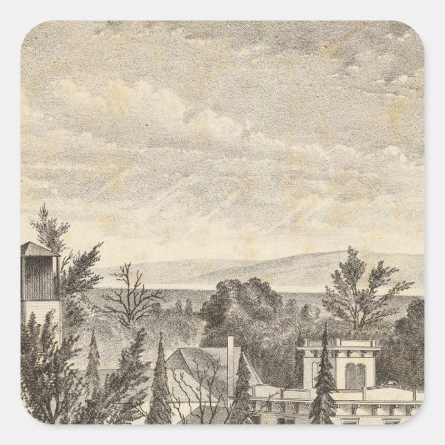 Sticker Carré Lewelling res, ferme (Devant)