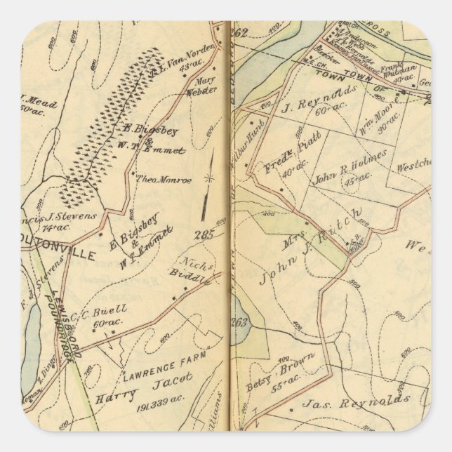 Sticker Carré Lewisboro, New York 2 (Devant)