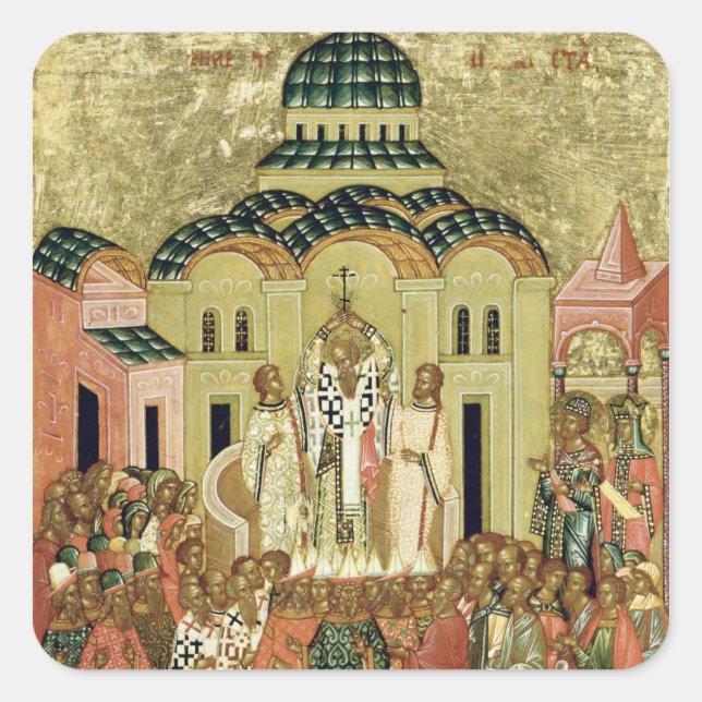 Sticker Carré L'Exaltation de la Croix (Devant)