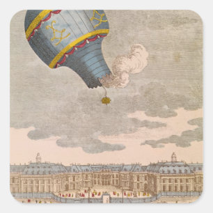 Sticker Carré L'expérience du ballon au Château