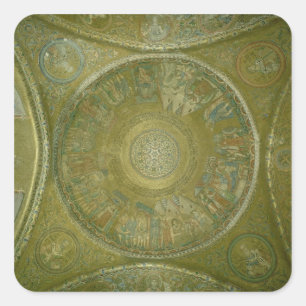 Sticker Carré L'histoire de Joseph, mosaïque de la 3ème Cupola e