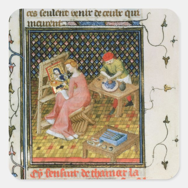 Sticker Carré L'histoire de Thamyris, de `De Claris (Devant)