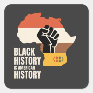 Sticker Carré L'histoire des Noirs est la culture et le patrimoi