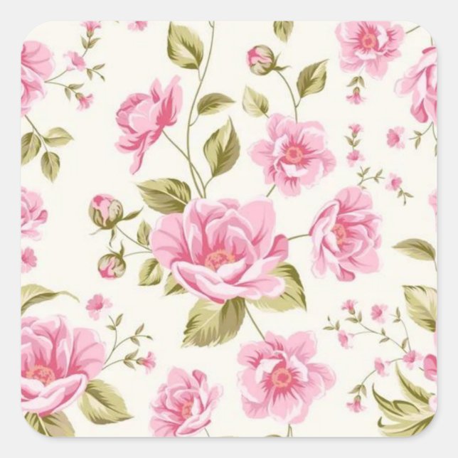 Sticker Carré Libérez votre fleuriste intérieur avec des autocol (Devant)