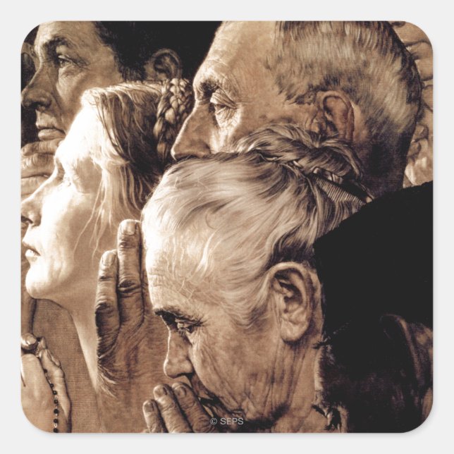 Sticker Carré Liberté de culte (Devant)