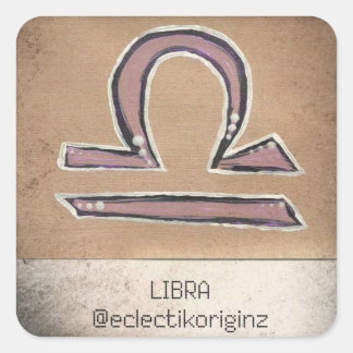 Sticker Carré Libra