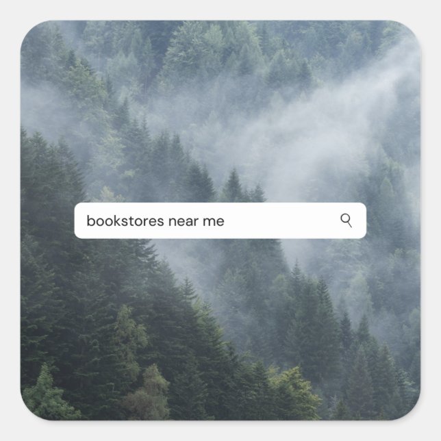 Sticker Carré Librairies près de moi dans les Bois (Devant)