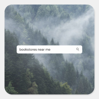 Sticker Carré Librairies près de moi dans les Bois
