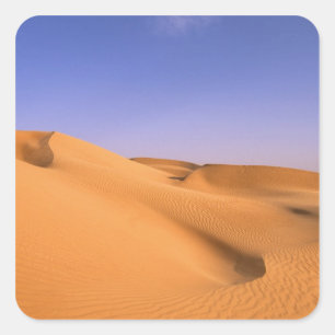Sticker Carré Libye, Fezzan, désert du Sahara, Erg Murzuq, Sable