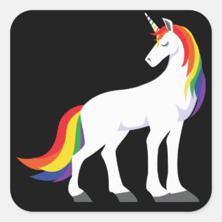 Sticker Carré Licorne | Arc